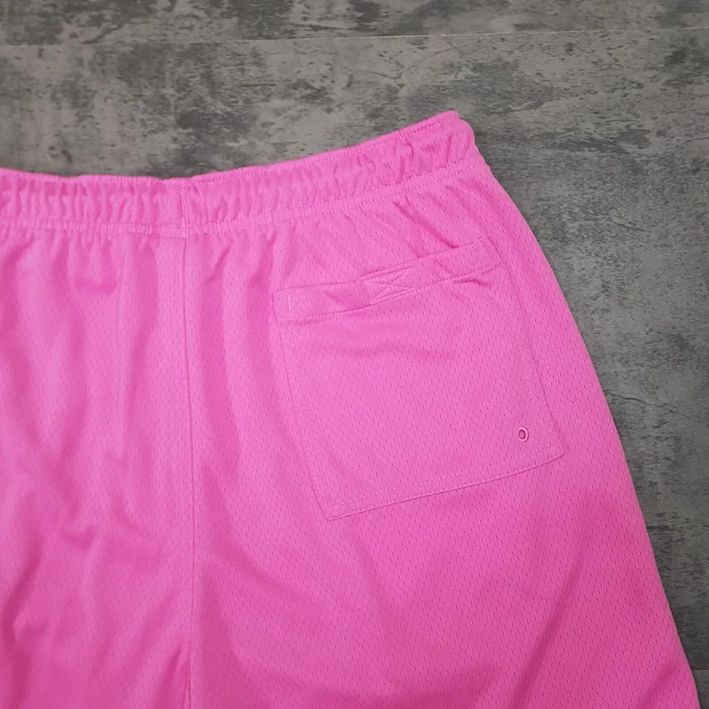 NIKE Flow Sportswear Mesh Basketball Shorts Mens‎ Size LARGE Pink